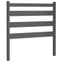 Cabecero de cama madera maciza de pino gris 96x4x100 cm de vidaXL, Cabeceros y pies de cama - Ref: Foro24-818402, Precio: 31,...