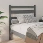 Bettkopfteil aus massivem grauem Kiefernholz, 96 x 4 x 100 cm von vidaXL, Kopf- und Fußteile - Ref: Foro24-818402, Preis: 31,...