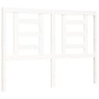 Estructura de cama con cabecero madera maciza blanco 120x200 cm de vidaXL, Camas y somieres - Ref: Foro24-3194697, Precio: 12...