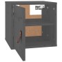 Armario de pared de madera maciza de pino gris 31,5x30x30 cm de vidaXL, Estantes y estanterías - Ref: Foro24-818359, Precio: ...