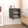Armario de pared de madera maciza de pino gris 31,5x30x30 cm de vidaXL, Estantes y estanterías - Ref: Foro24-818359, Precio: ...