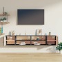 Armarios de pared 2 uds madera maciza pino gris 80x30x30 cm de vidaXL, Estantes y estanterías - Ref: Foro24-818390, Precio: 7...