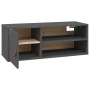 Armarios de pared 2 uds madera maciza pino gris 80x30x30 cm de vidaXL, Estantes y estanterías - Ref: Foro24-818390, Precio: 7...
