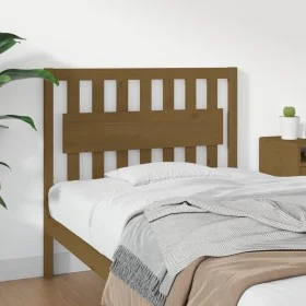 Solid pine wood bed headboard honey brown 105.5x4x100 cm by vidaXL, Headboards and footboards - Ref: Foro24-818558, Price: 51...