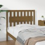 Cabecero de cama madera maciza pino marrón miel 105,5x4x100 cm de vidaXL, Cabeceros y pies de cama - Ref: Foro24-818558, Prec...