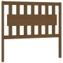Cabecero de cama madera maciza pino marrón miel 105,5x4x100 cm de vidaXL, Cabeceros y pies de cama - Ref: Foro24-818558, Prec...