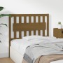 Cabecero de cama madera maciza pino marrón miel 105,5x4x100 cm de vidaXL, Cabeceros y pies de cama - Ref: Foro24-818558, Prec...