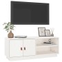 Mueble de TV de madera maciza de pino blanco 105x34x40 cm de vidaXL, Muebles TV - Ref: Foro24-818221, Precio: 63,43 €, Descue...