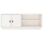 Mueble de TV de madera maciza de pino blanco 105x34x40 cm de vidaXL, Muebles TV - Ref: Foro24-818221, Precio: 63,43 €, Descue...
