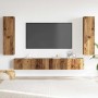 Muebles de TV de pared 4 uds madera vieja madera de ingeniería en Muebles TV | Comprar online en Foru.es