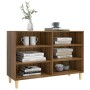 Aparador de madera de ingeniería marrón roble 103,5x35x70 cm de vidaXL, Aparadores - Ref: Foro24-813184, Precio: 69,85 €, Des...
