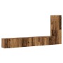 Muebles de TV de pared 3 uds madera vieja madera de ingeniería en Muebles TV | Comprar online en Foru.es