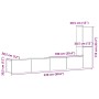 Muebles de TV de pared 3 uds madera vieja madera de ingeniería en Muebles TV | Comprar online en Foru.es