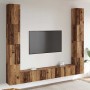 Muebles de TV de pared 6 uds madera vieja madera de ingeniería en Muebles TV | Comprar online en Foru.es