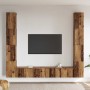 Muebles de TV de pared 6 uds madera vieja madera de ingeniería en Muebles TV | Comprar online en Foru.es