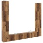 Muebles de TV de pared 6 uds madera vieja madera de ingeniería en Muebles TV | Comprar online en Foru.es
