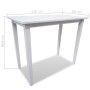 Mesa de bar y 4 taburetes de barra madera blanca de vidaXL, muebles para cocinas y comedores - Ref: Foro24-271832, Precio: 43...