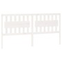 Cabecero de cama madera maciza de pino blanco 185,5x4x100 cm de vidaXL, Cabeceros y pies de cama - Ref: Foro24-818586, Precio...