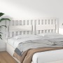 Cabecero de cama madera maciza de pino blanco 185,5x4x100 cm de vidaXL, Cabeceros y pies de cama - Ref: Foro24-818586, Precio...