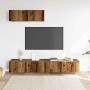Muebles TV de pared 3 uds madera vieja 100x30x30 cm en Muebles TV | Comprar online en Foru.es