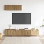 Muebles TV de pared 3 uds roble artisan 100x30x30 cm en Muebles TV | Comprar online en Foru.es