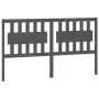 Solid gray pine wood bed headboard 165.5x4x100 cm by vidaXL, Headboards and footboards - Ref: Foro24-818582, Price: 54,84 €, ...