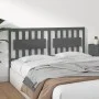 Solid gray pine wood bed headboard 165.5x4x100 cm by vidaXL, Headboards and footboards - Ref: Foro24-818582, Price: 54,84 €, ...