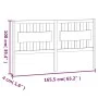 Solid gray pine wood bed headboard 165.5x4x100 cm by vidaXL, Headboards and footboards - Ref: Foro24-818582, Price: 54,84 €, ...