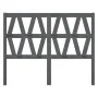 Solid gray pine wood bed headboard 146x4x100 cm by vidaXL, Headboards and footboards - Ref: Foro24-818622, Price: 35,30 €, Di...