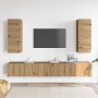 Mueble para TV de pared madera contrachapada artesanal 4 piezas en Muebles TV | Comprar online en Foru.es