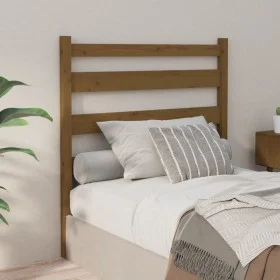 Honey brown solid pine wood bed headboard 81x4x100 cm by vidaXL, Headboards and footboards - Ref: Foro24-818398, Price: 29,66...