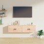 Armarios de pared 2 uds madera maciza de pino 60x30x30 cm de vidaXL, Estantes y estanterías - Ref: Foro24-818366, Precio: 84,...