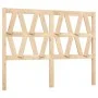 Solid pine wood bed headboard 126x4x100 cm by vidaXL, Headboards and footboards - Ref: Foro24-818610, Price: 44,04 €, Discoun...