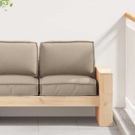 Juego de Cojines para Palets 2 pcs Taupé Tela Oxford en Decoración | Comprar online en Foru.es