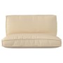 Juego de Cojines para Palets 2 pcs Beige Tela Oxford en Decoración | Comprar online en Foru.es