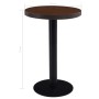 Mesa de bistró MDF marrón oscuro 50 cm en Mesas de comedor | Comprar online en Foru.es
