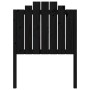 Cabecero de cama madera maciza de pino negro 81x4x110 cm de vidaXL, Cabeceros y pies de cama - Ref: Foro24-818449, Precio: 41...