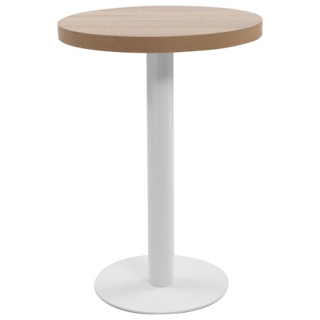 Mesa de bistró MDF marrón claro 60 cm en Mesas de comedor | Comprar online en Foru.es