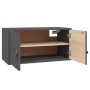 Armarios de pared 2 uds madera maciza de pino gris 60x30x30 cm de vidaXL, Estantes y estanterías - Ref: Foro24-818370, Precio...