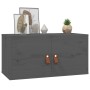 Armarios de pared 2 uds madera maciza de pino gris 60x30x30 cm de vidaXL, Estantes y estanterías - Ref: Foro24-818370, Precio...