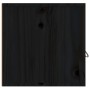 Armarios de pared 2 uds madera maciza de pino negro 60x30x30 cm de vidaXL, Estantes y estanterías - Ref: Foro24-818374, Preci...