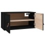 Armarios de pared 2 uds madera maciza de pino negro 60x30x30 cm de vidaXL, Estantes y estanterías - Ref: Foro24-818374, Preci...