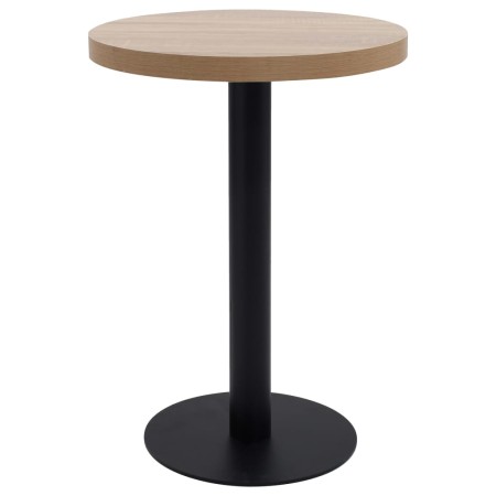 Mesa de bistró MDF marrón claro 60 cm en Mesas de comedor | Comprar online en Foru.es