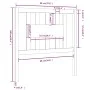 Cabecero madera maciza de pino 96x4x100 cm de vidaXL, Cabeceros y pies de cama - Ref: Foro24-818650, Precio: 23,14 €, Descuen...