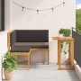 Conjunto de Bancos de Jardín 2 pcs Marrón en Bancos de jardín | Comprar online en Foru.es