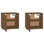 Armarios de pared 2 uds madera pino marrón miel 31,5x30x30 cm de vidaXL, Estantes y estanterías - Ref: Foro24-818362, Precio:...
