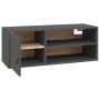 Armario de pared de madera maciza de pino gris 80x30x30 cm de vidaXL, Estantes y estanterías - Ref: Foro24-818389, Precio: 65...