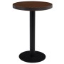 Mesa de bistró MDF marrón oscuro 60 cm en Mesas de comedor | Comprar online en Foru.es