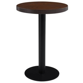 Mesa de bistró MDF marrón oscuro 60 cm en Mesas de comedor | Comprar online en Foru.es