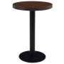Mesa de bistró MDF marrón oscuro 60 cm en Mesas de comedor | Comprar online en Foru.es